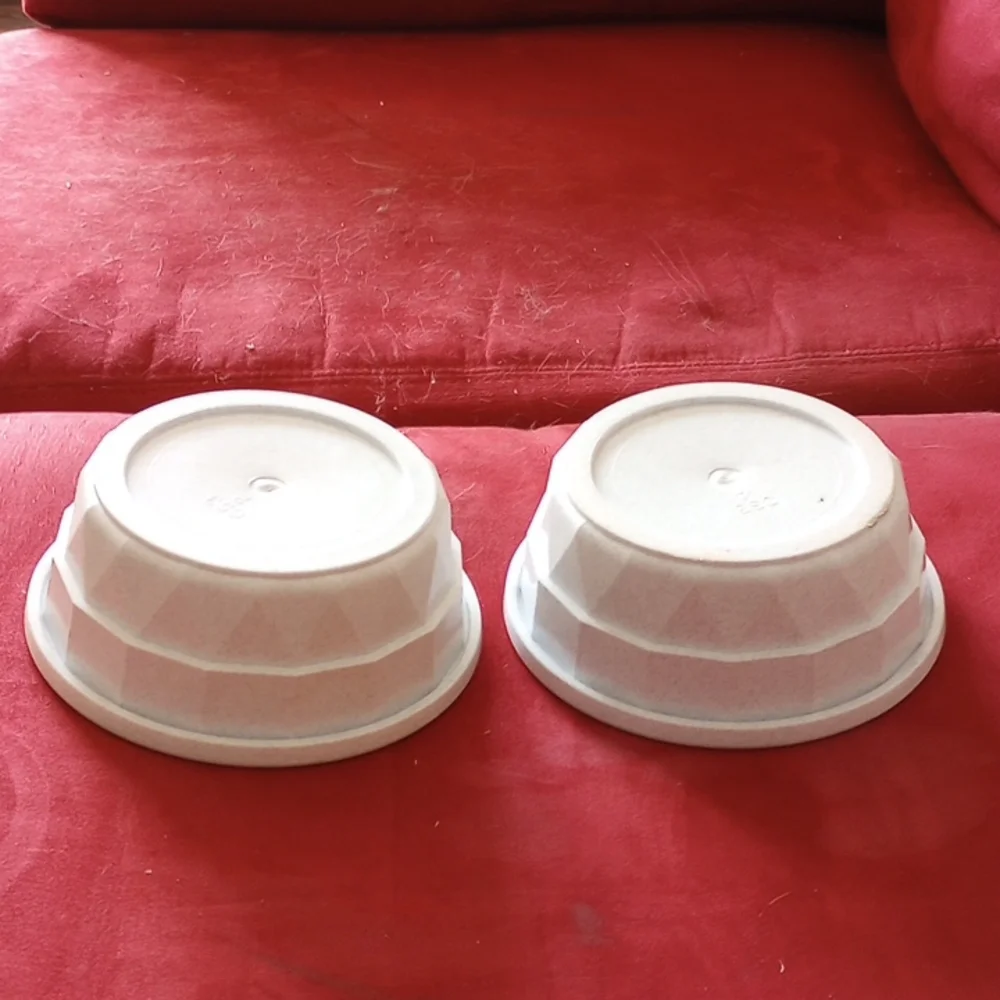 6 inch cat bowls (two)